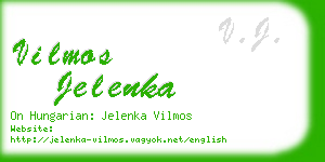 vilmos jelenka business card